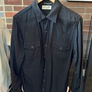 Saint Laurent Paris Western Style Button Up